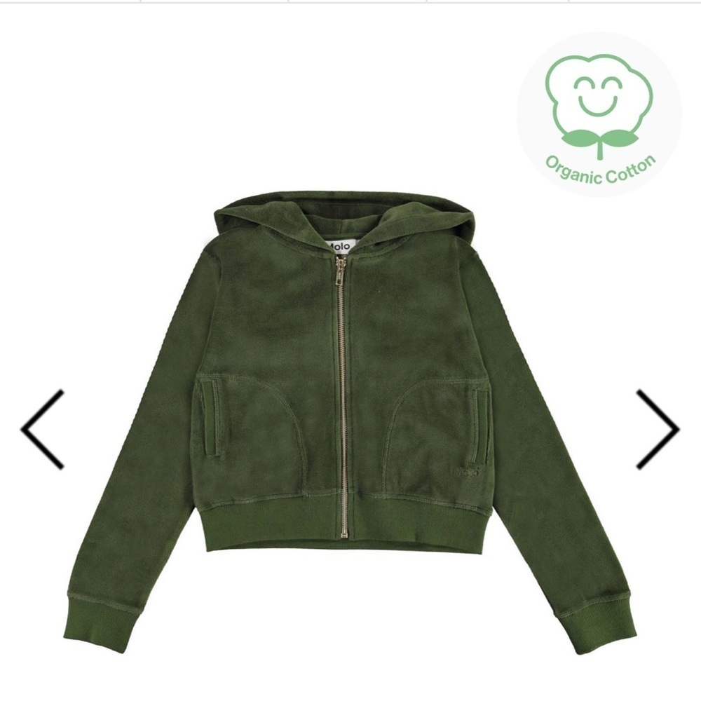 Molo Kids Forest Green Hoodie